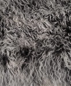 Scout House Mongolian Sheepskin Cushion - Charcoal 40 Cm