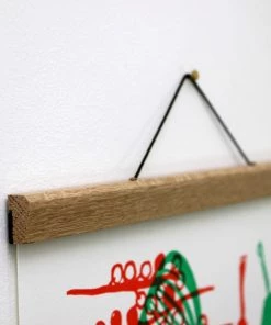 Scout House Landscape Oak Poster Hanger By Creamore Mill 28"/ 71.5cm