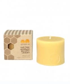 Scout Homewares Queen B Solid Beeswax Squat Pillar Candle